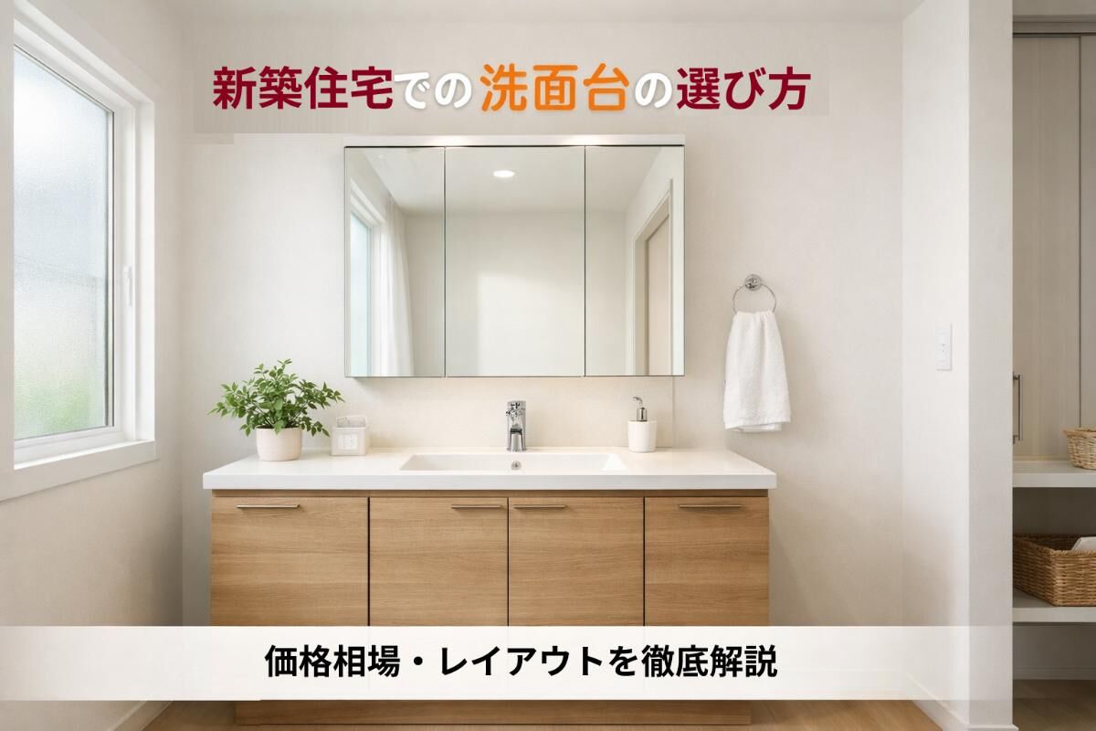 新築住宅での洗面台の選び方と価格相場・レイアウトを徹底解説 